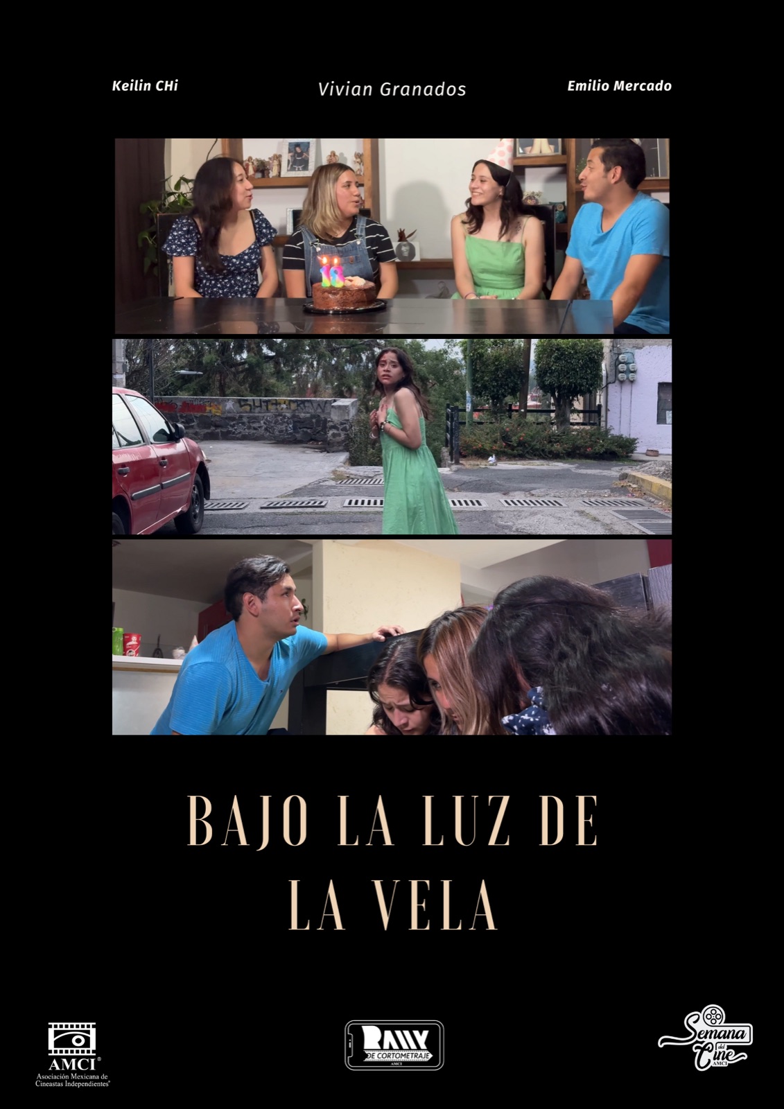 Cartel de Bajo la Luz de la Vela