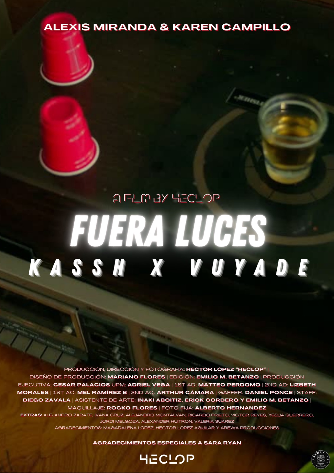 Cartel de Fuera Luces