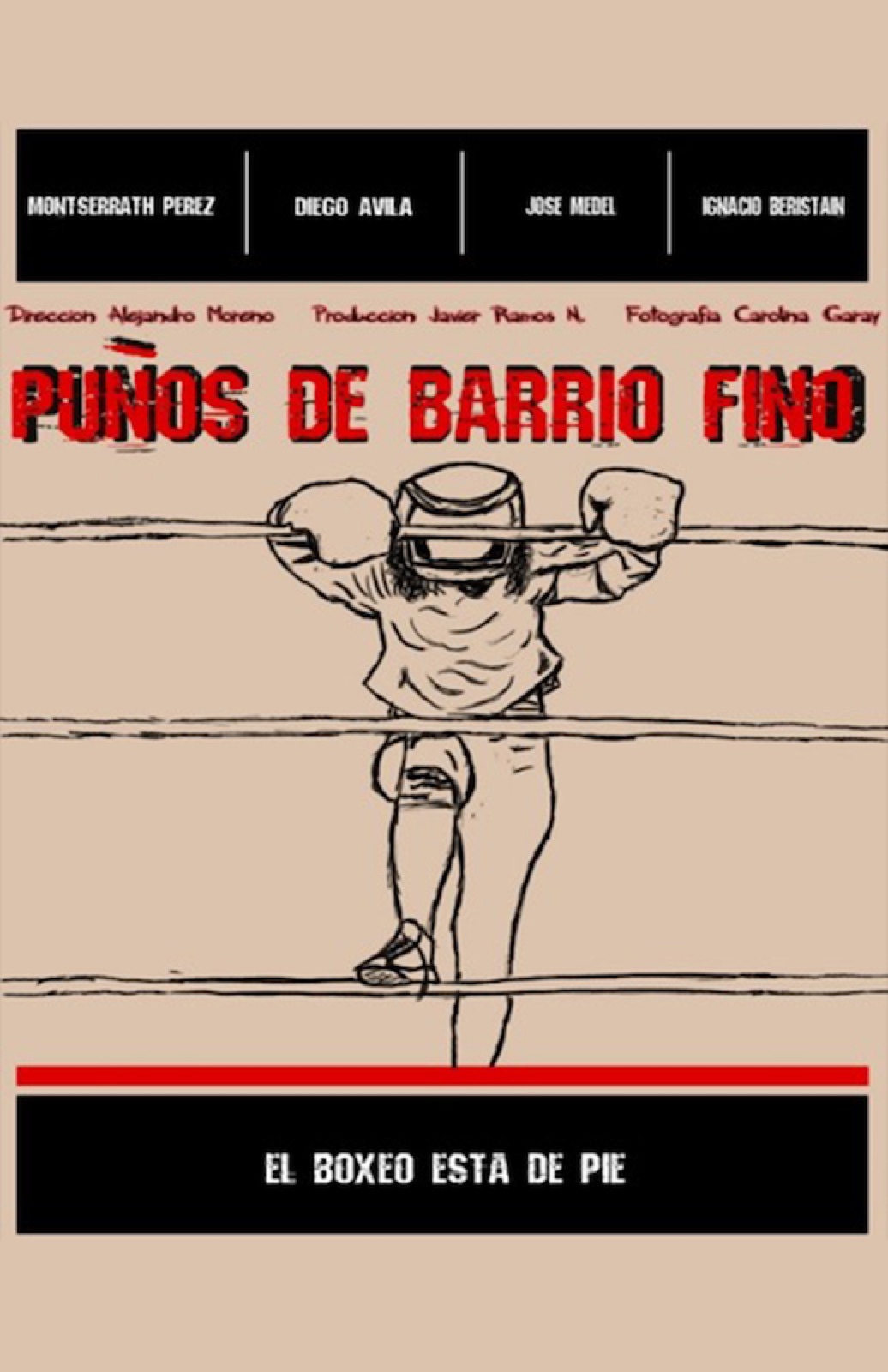 Cartel de Puños de barrio fino