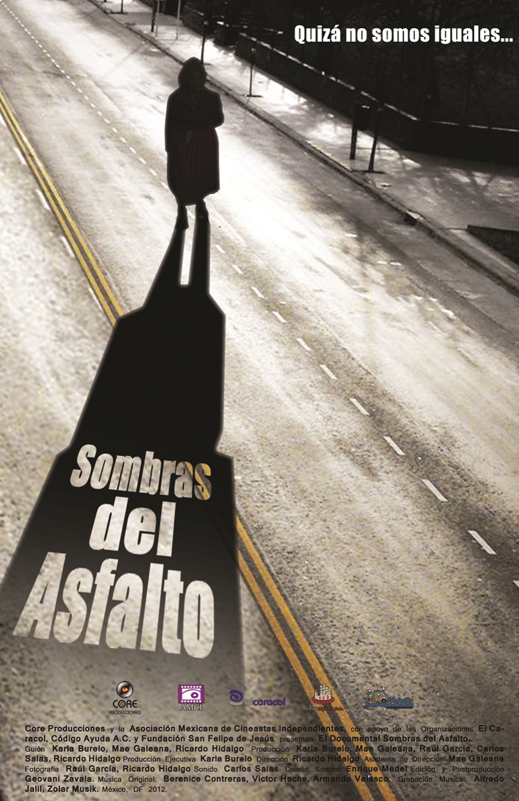 Cartel de Sombras del asfalto
